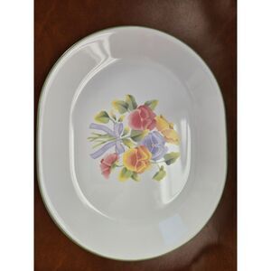 Corelle Summer Blush Oval Serving Platter Preowned